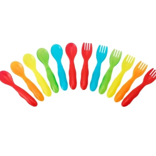 Tableware|The First Years Take & Toss Toddler Flatware - 12 Pack
