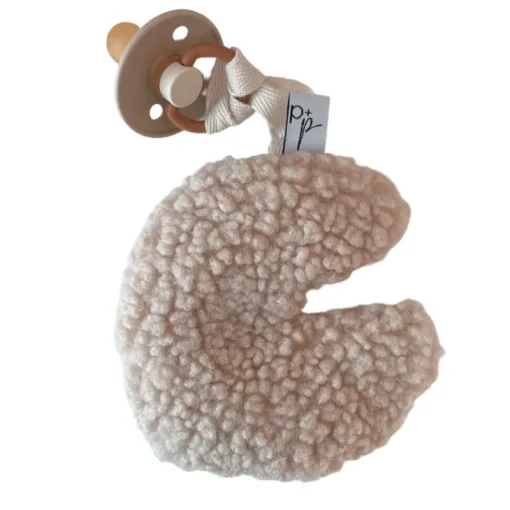 Pacifiers|Pacifier Clips|Pip + Phee Teddy Moon Pacifier Holder