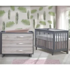 Cribs|Dressers|Tulip Juvenile Urban Convertible Crib and Urban 3 Drawer Dresser Combo