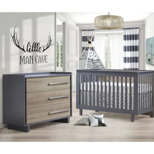 Cribs|Dressers|Tulip Juvenile Urban Convertible Crib and Urban 3 Drawer Dresser Combo
