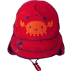Hats|CaliKids UV Flap Hat - Racy Red