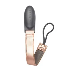 Pacifiers|Pacifier Clips|JJ Cole Vegan Leather Pacifier Clip - Rosegold