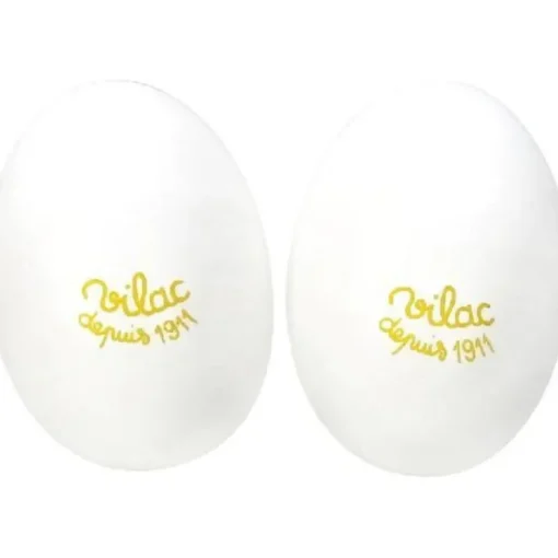Musical Toys|Vilac Wooden Egg Maracas - White